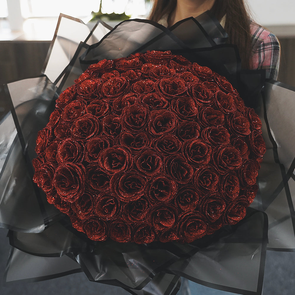 Glitter Rose Bouquet | Het perfecte cadeau van 2025!