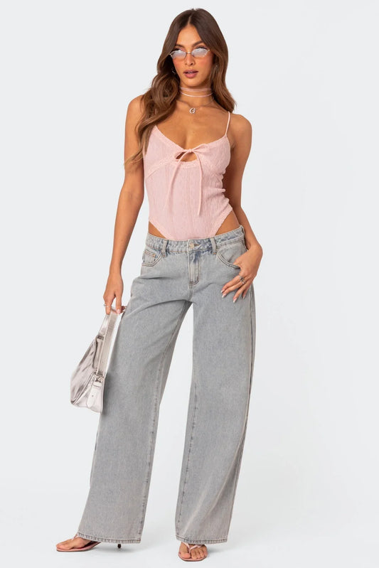 Sarah™ - Bow Tie Jeans